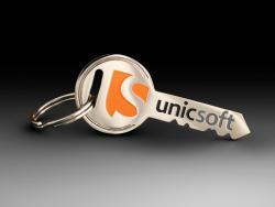 Брелок "unicsoft"